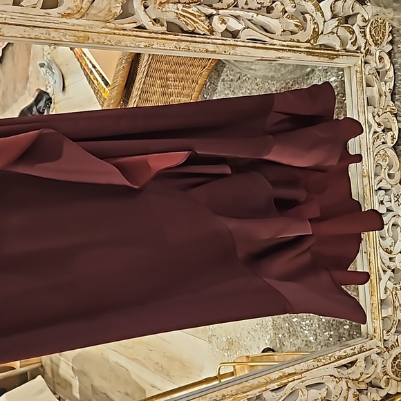 Dress burgundy wrap - Picture 2 of 8